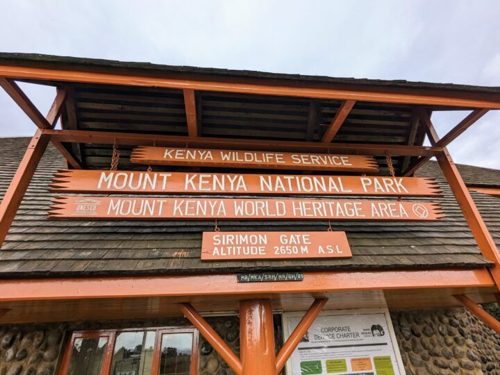 Mount Kenya National Park at Sirimon Gate 