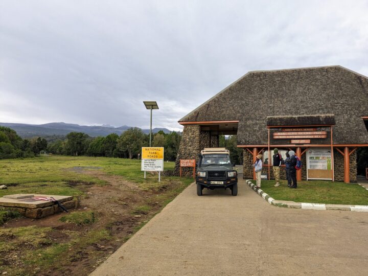 The Sirimon Gate entrance, Mount Kenya National Park 