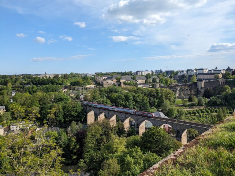 Luxembourg City train bridge