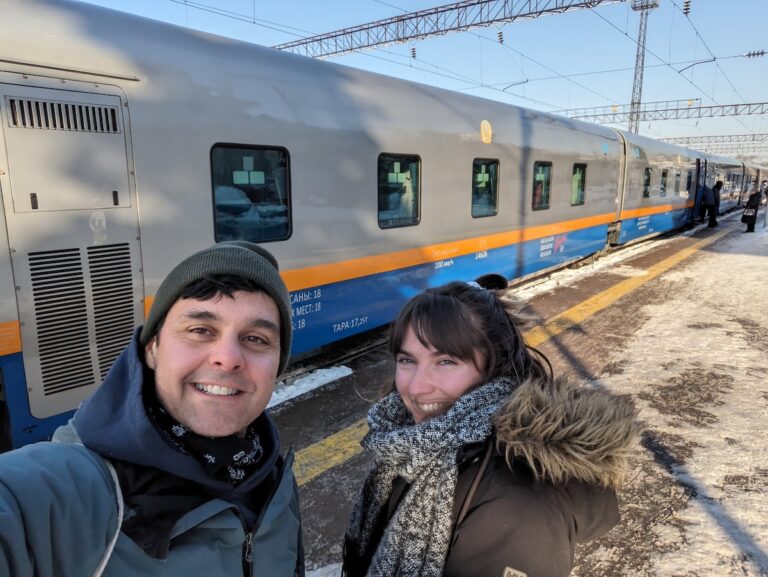 Train from Almaty to Astana