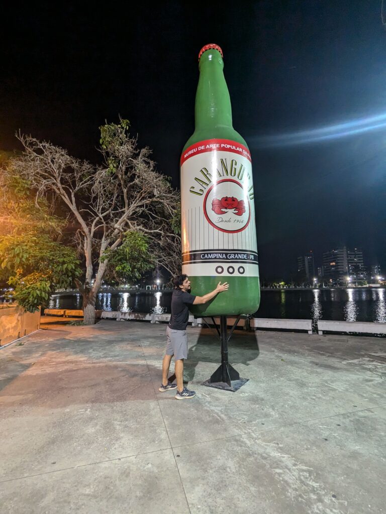 cachaça statue in Paraíba