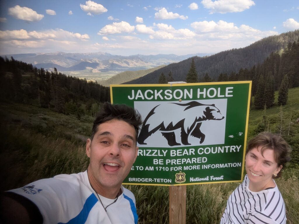 grizzly bear danger sign in jackson hole